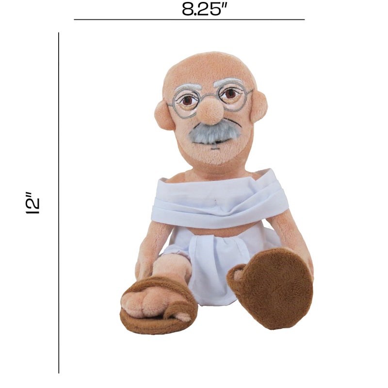 The Unemployed Philosophers Guild Mahatma Gandhi Little Thinker - 12" Soft Stuffed Plush Doll - Image 4